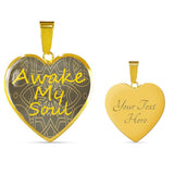 Awake My Soul Heart Pendant with Engraiving Available