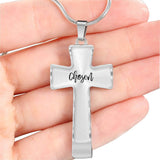 testing cross with snake chain