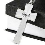 testing cross with snake chain
