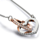 Interlocked Love Hearts - Gift Necklace