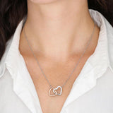 Interlocked Love Hearts - Gift Necklace