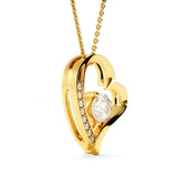 GOLD LUXURY FOREVER LOVE NECKLACE FOR DAUGHTER FROM MOM