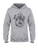 Hippie Peace Sign And Mushroom  Limited Classic T-Shirt - Ladies Tee - Hoodie