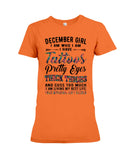 December Girl Have Tattos And Pretty Eyes Tote Bag - Youth Tee - Ladies Tee