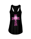 Breast Cancer Cross T-Shirt - Unisex Tank Top - Ladies Flowy Tank