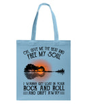 Free My Sould In Your Rock And Roll Limited Classic T-Shirt - Guys V-Neck - Basketweave Tote Bag