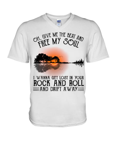 Free My Sould In Your Rock And Roll Limited Classic T-Shirt - Guys V-Neck - Basketweave Tote Bag