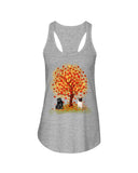Pug Under Autumn Tree Tote Bag - Sweatshirt - Ladies Flowy Tank