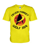 Never Forget Wolf 359 - Hoodie - Guys V-Neck