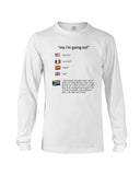 South Africa Ma I'm Going Out T-Shirt - Guys V-Neck - Unisex Long Sleeve