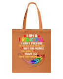 I Am A Principal Tote Bag - Guys Tee - Basketweave Tote Bag