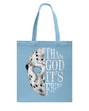 Thank God It's Friday Tote Bag - Guys Tee - Basketweave Tote Bag