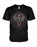 Dragon Crest Limited Classic T- Shirt - Guys V-Neck - Basketweave Tote Bag