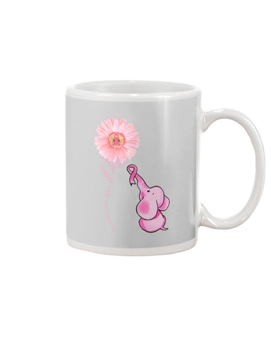 A Pink Elephant Beside Pink Flower  Limited Classic T-Shirt - Mug