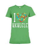 I Love Ukulele Limited Classic T-Shirt - Ladies Flowy Tank - Ladies Tee