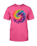 Tie Dye Volleyball T-Shirt - Guys Tee - Unisex Long Sleeve