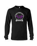 Domestic Violence Warrior Butterfly Tote Bag - Unisex Long Sleeve