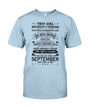 September Girl Hasa Fought Thousands Battles T-Shirt - Guys Tee - Sweatshirt