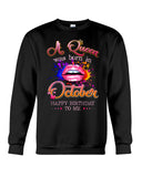 Happy Birthday To October Queen T-Shirt - Sweatshirt - Unisex Tank Top