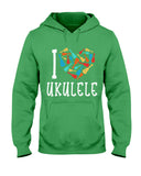 I Love Ukulele Limited Classic T-Shirt - Hoodie - Basketweave Tote Bag