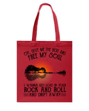 Free My Sould In Your Rock And Roll Limited Classic T-Shirt - Guys V-Neck - Basketweave Tote Bag