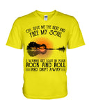 Free My Sould In Your Rock And Roll Limited Classic T-Shirt - Guys V-Neck - Basketweave Tote Bag