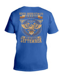 Never Underestimate A September Man T-Shirt - Hoodie - Guys V-Neck