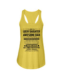 Lucky Daughter - Awesome Dad August T-Shirt - Unisex Tank Top - Ladies Flowy Tank