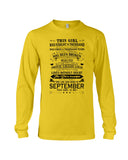 September Girl Hasa Fought Thousands Battles T-Shirt - Guys V-Neck - Unisex Long Sleeve