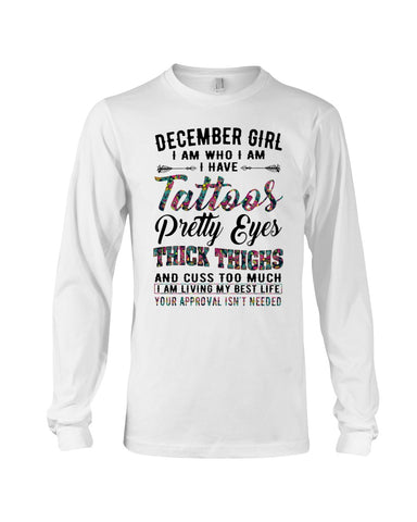 December Girl Have Tattos And Pretty Eyes Tote Bag - Unisex Long Sleeve - Mug