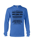 Lucky Daughter - Awesome Dad August T-Shirt - Unisex Long Sleeve - Basketweave Tote Bag