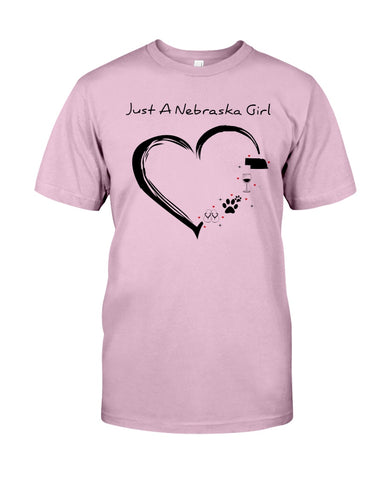 Just A Nebreska Girl Limited Classic T-Shirt - Guys Tee - Unisex Long Sleeve