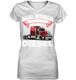 Real Woman Smell Like Diesel T-Shirt - Guys V-Neck - Ladies V-Neck