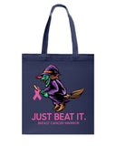 Just Beat It- Breast Cancer Awareness Limited Classic T- Shirt - Guys V-Neck - Basketweave Tote Bag