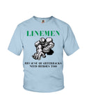 Football - Linemen Limited Classic T-Shirt - Ladies Flowy Tank - Youth Tee