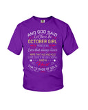 October Girl - Heart Is Made Of Gold T-Shirt - Youth Tee - Ladies Tee