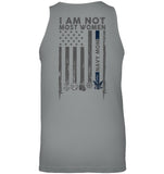 I Am Not Not Most Women Navy Mom T-Shirt - Unisex Tank Top - Ladies Flowy Tank