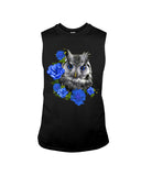 Cute  Owl With Blue Roses Classic Tee - Guys Tee - Unisex Long Sleeve