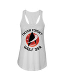 Never Forget Wolf 359 - Unisex Tank Top - Ladies Flowy Tank