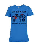 Cows Make Me Happy Tote Bag - Youth Tee - Ladies Tee