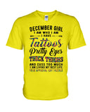 December Girl Have Tattos And Pretty Eyes Tote Bag - Hoodie - Guys V-Neck