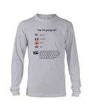 South Africa Ma I'm Going Out T-Shirt - Guys V-Neck - Unisex Long Sleeve