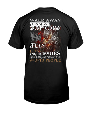 July Man Has Anger Issues And Serious Dislike For Stupid People - Guys Tee - Unisex Long Sleeve