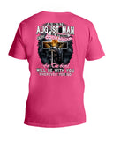 August Man Be Strong And Courageous Limited Classic T-Shirt - Hoodie - Guys V-Neck