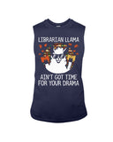 Librarian Llama Ain't Got Time For Your Grandma Tote Bag - Unisex Long Sleeve - Sweatshirt