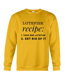 Lutefisk Recipe T-Shirt - Guys Tee - Sweatshirt