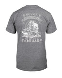 Nevr Undrestimate A February Old Man Limited Classic T-Shirt - Guys Tee - Unisex Long Sleeve