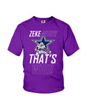 Zeke Dallas Cowboys Who? That's Who! T-Shirt - Ladies Flowy Tank - Youth Tee