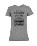 September Girl Hasa Fought Thousands Battles T-Shirt - Ladies Tee - Hoodie