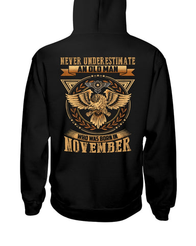 Never Underestimate A November Man T-Shirt - Hoodie - Guys V-Neck